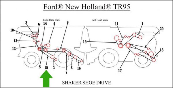 80774747 Shaker Shoe Drive Belt NH
